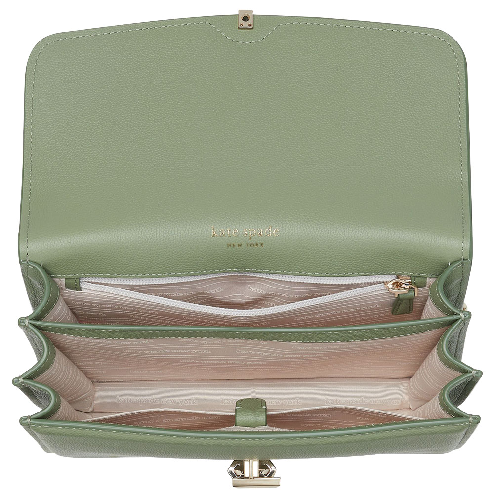 Kate Spade Locket Large Flap Shoulder Bag Romaine # KE898