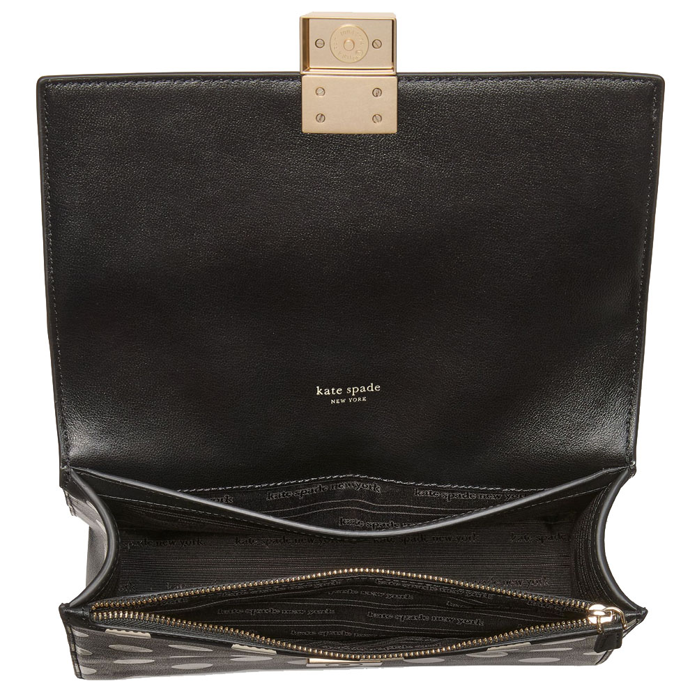 Kate Spade Deco Chain Shoulder Bag Black Multi # KK595