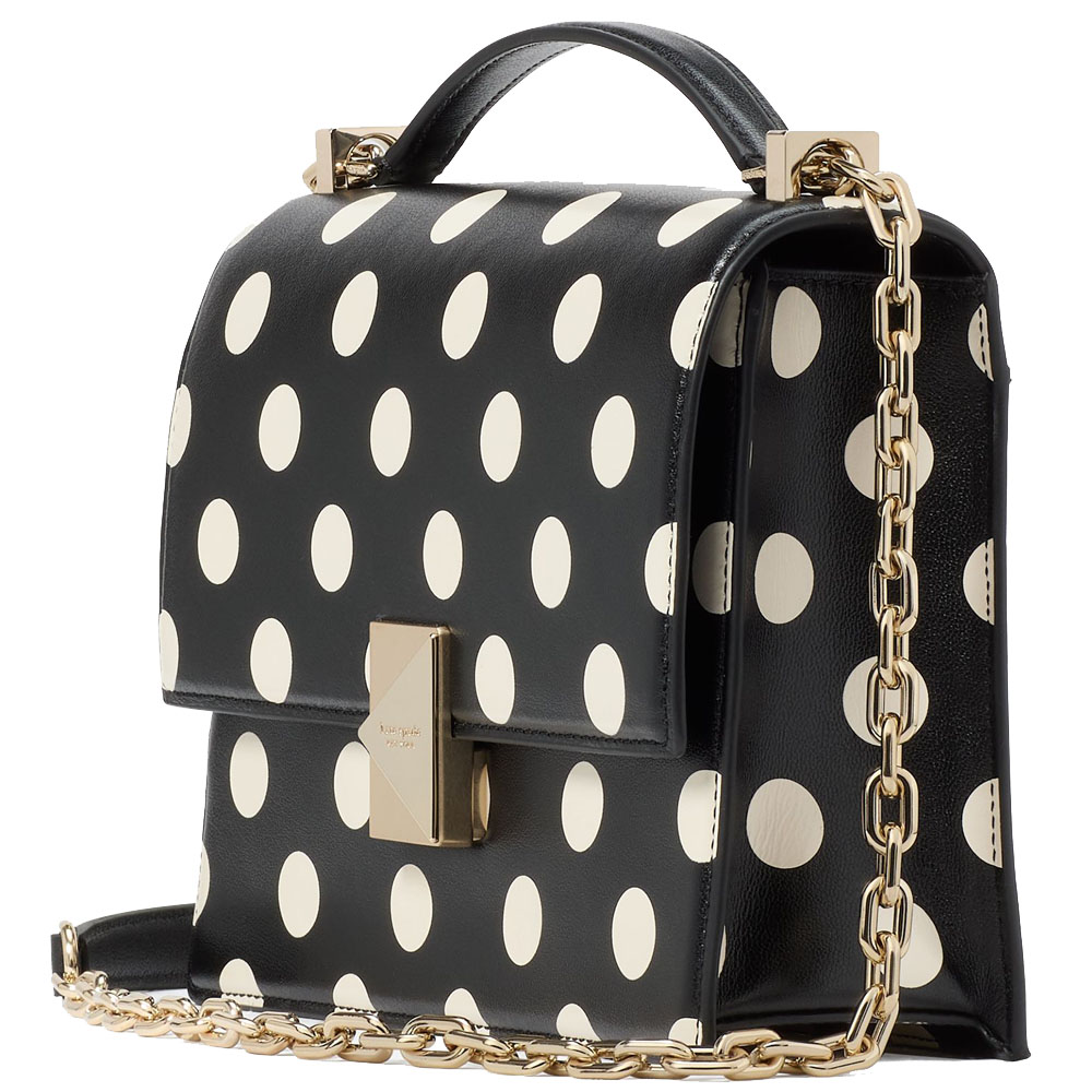 Kate Spade Deco Chain Shoulder Bag Black Multi # KK595