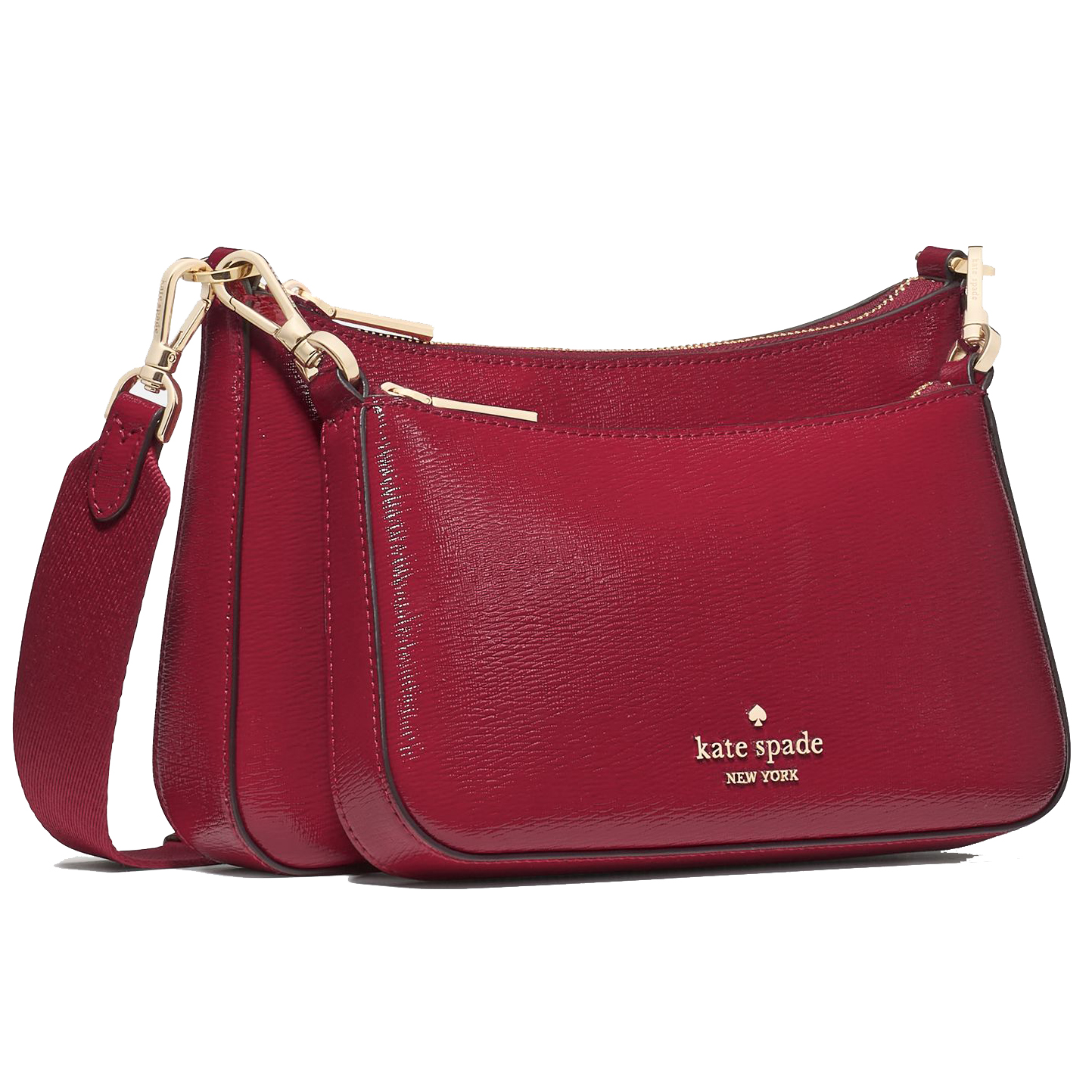 Kate Spade Duet Small Crossbody Red Jam # KN195