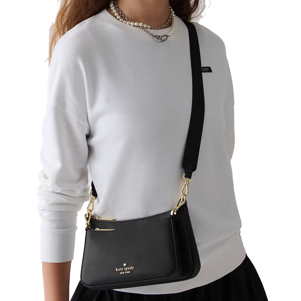 Kate Spade Duet Small Crossbody Black # KM537