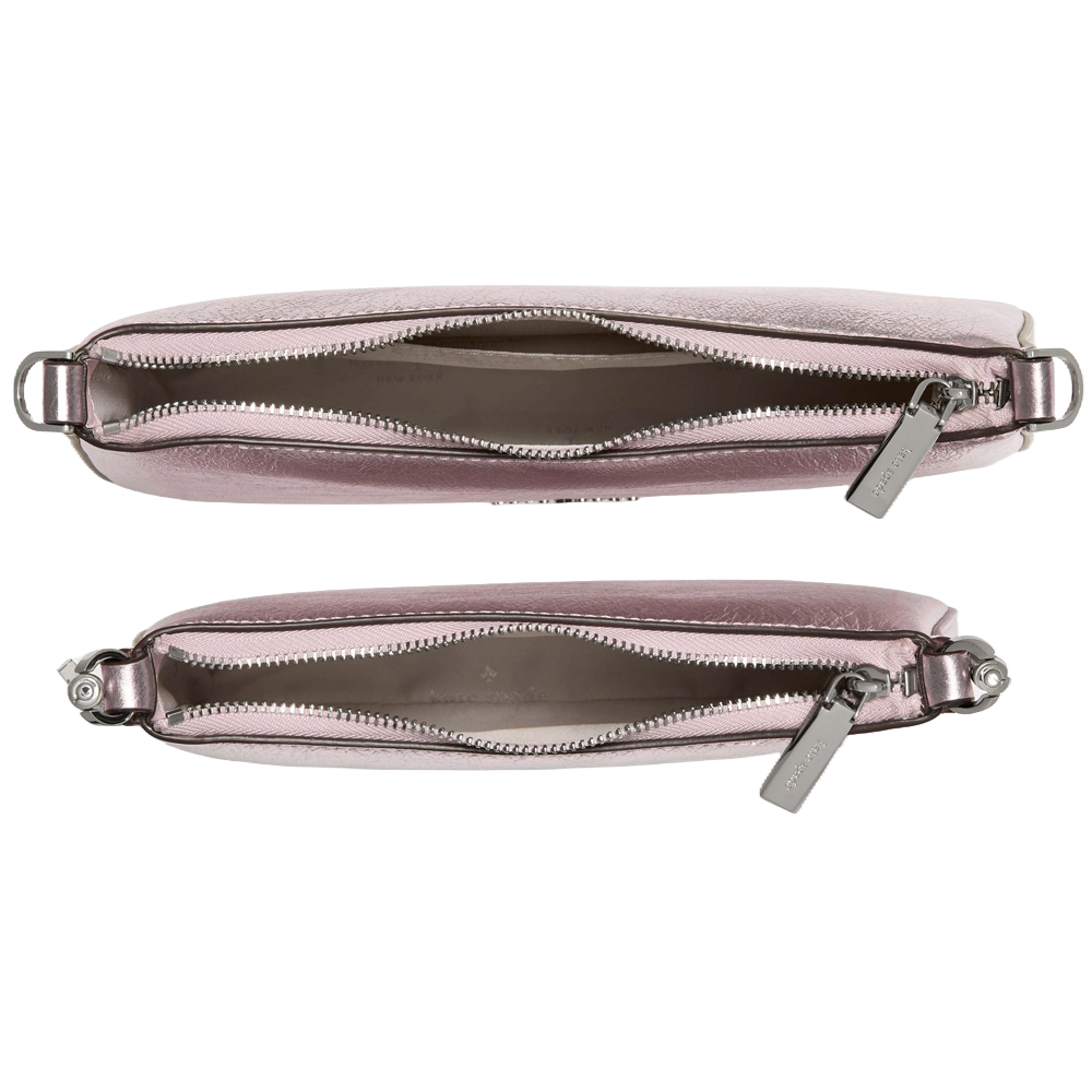 Kate Spade Duet Metallic Small Crossbody Lilac Moonlight # KN196