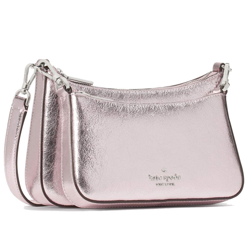 Kate Spade Duet Metallic Small Crossbody Lilac Moonlight # KN196