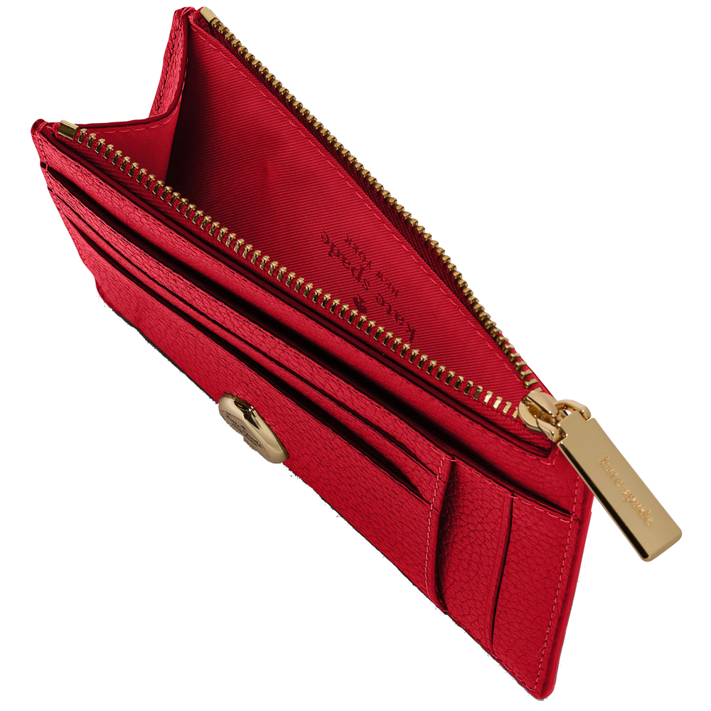 Kate Spade Kaya Large Slim Cardholder Perfect Cherry # KL837