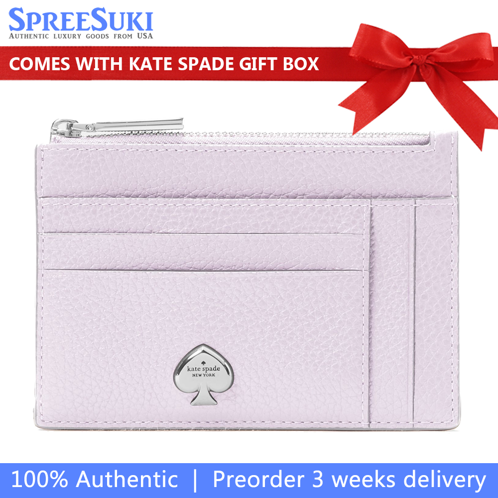 Kate Spade Kaya Large Slim Cardholder Light Frozen Lilac # KL837