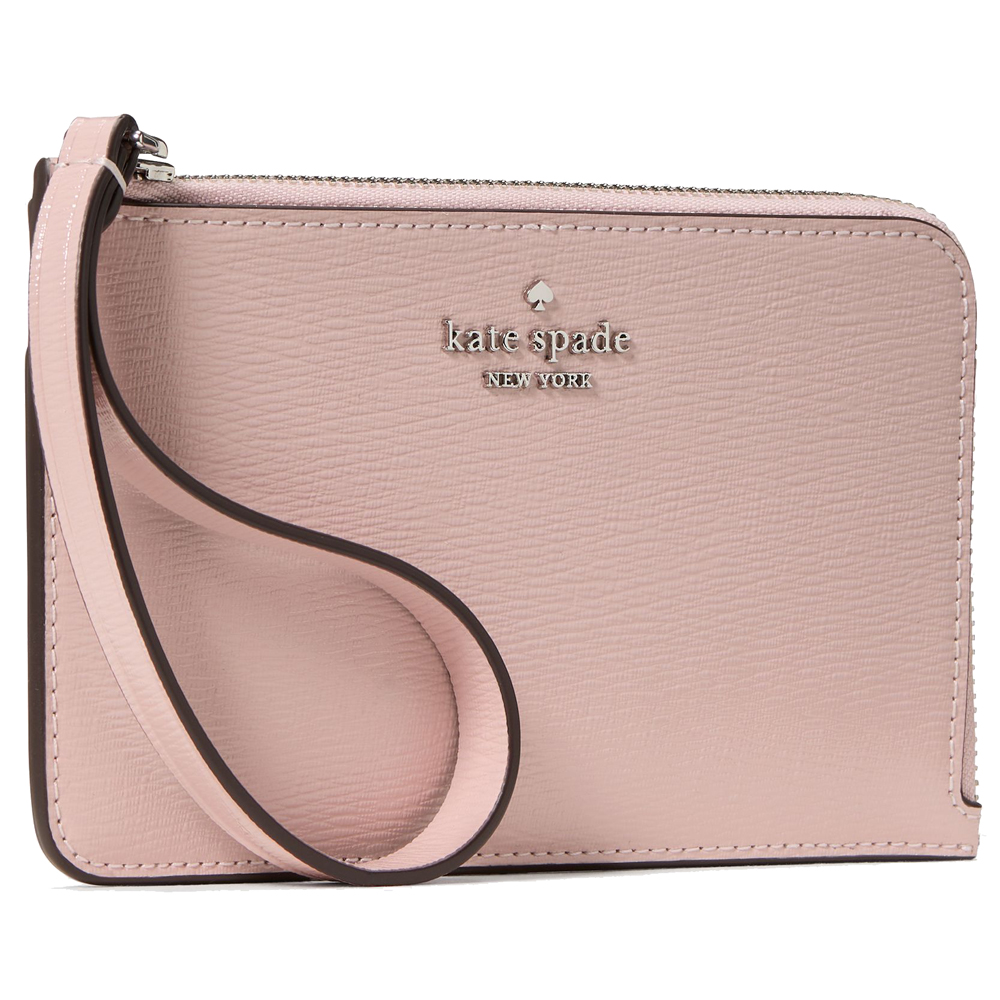 Kate Spade Lucy Small L-Zip Card Holder Wristlet Tutu Pink # KN215