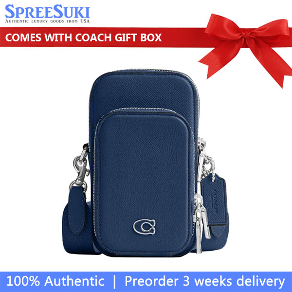 Coach Phone Crossbody Deep Blue # CP272