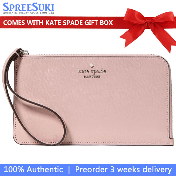 Kate Spade Lucy Medium L-Zip Wristlet Tutu Pink # KN216