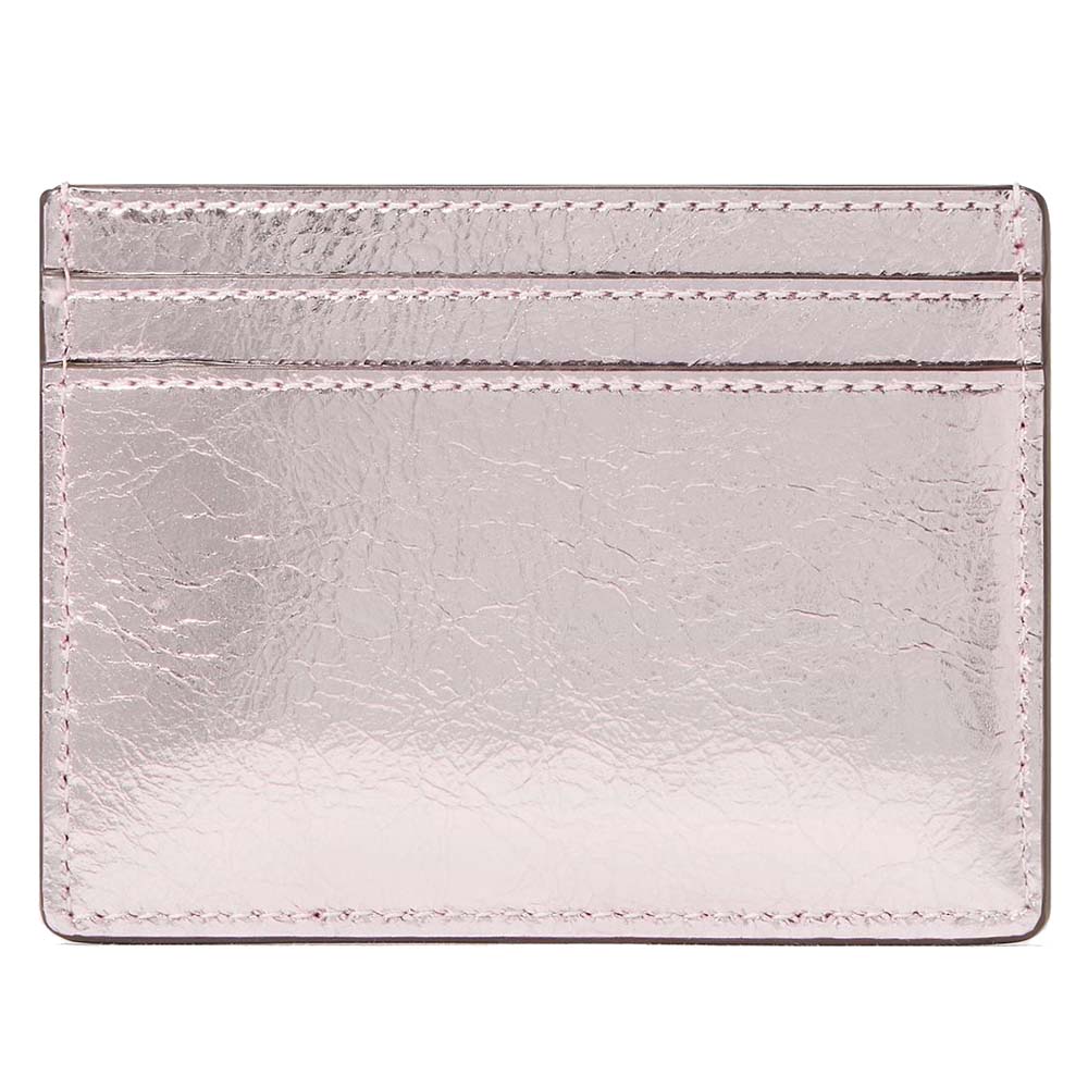 Kate Spade Madison Metallic Small Slim Card Holder Lilac Moonlight # KN219