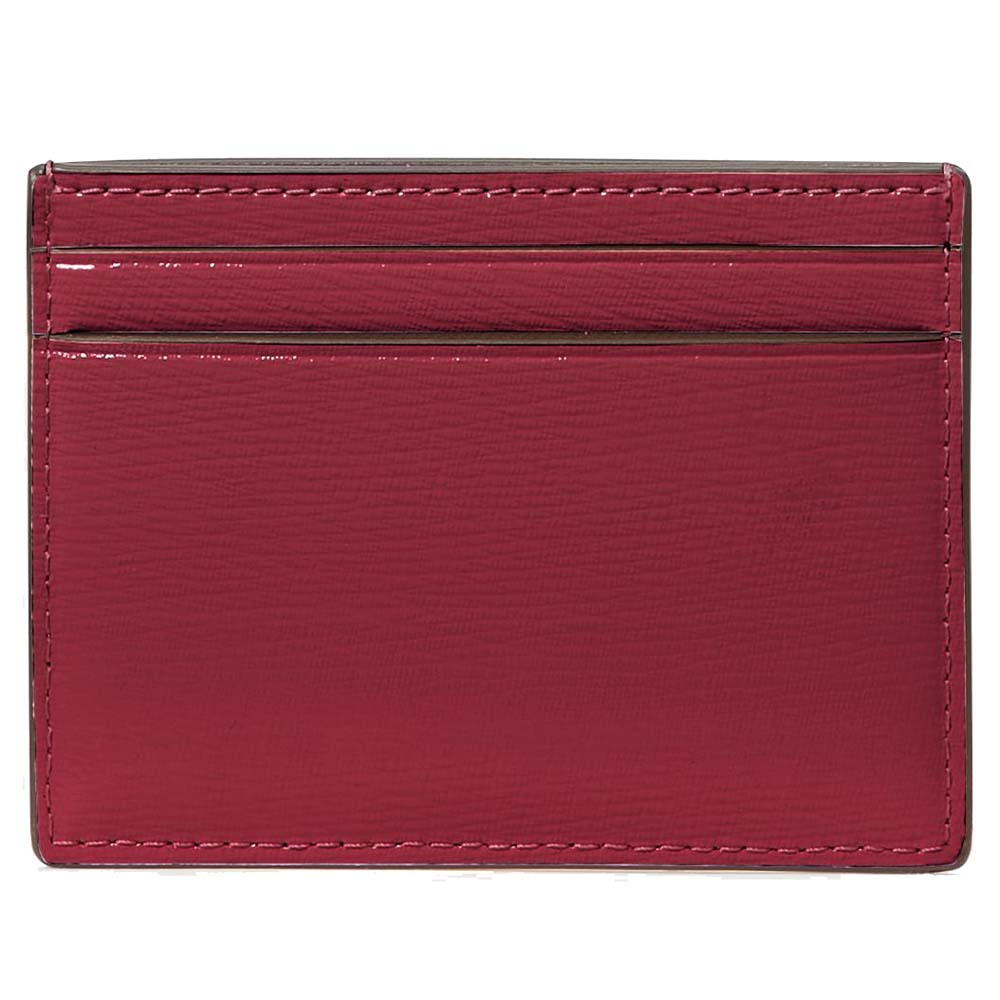 Kate Spade Madison Small Slim Card Holder Red Jam # KN225