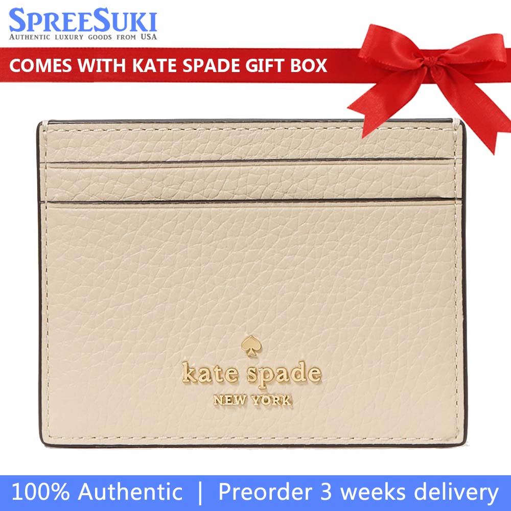 Kate Spade Juliette Small Slim Card Holder Light Sand # KM514
