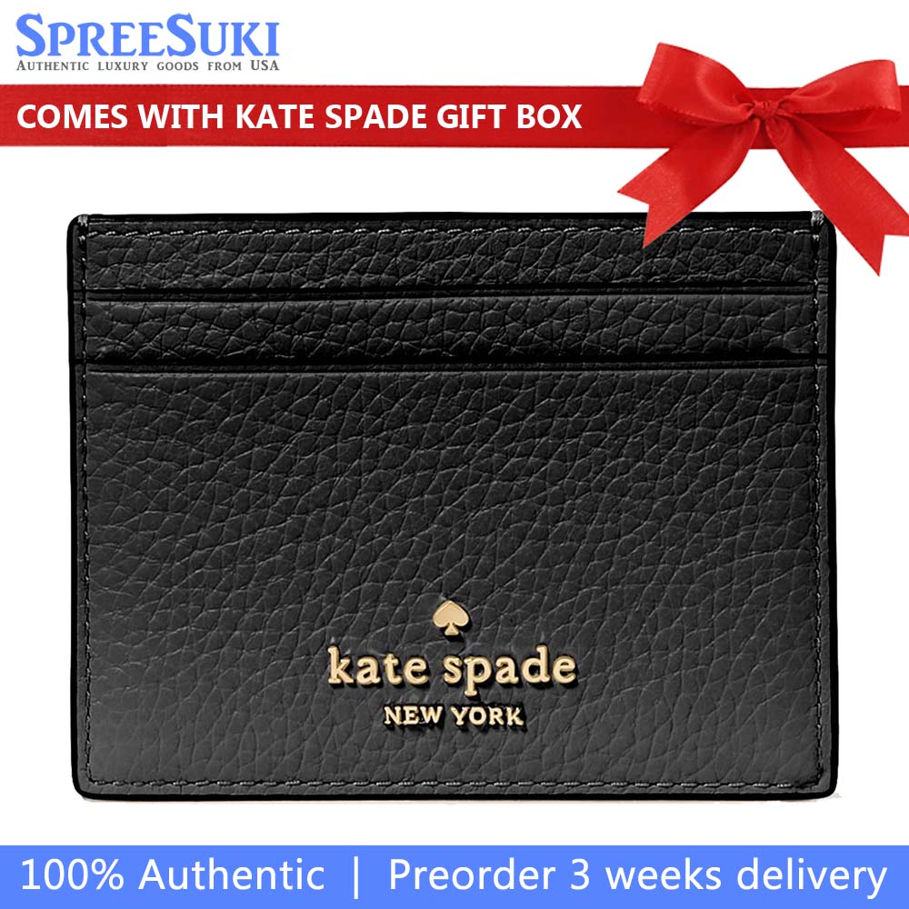 Kate Spade Juliette Small Slim Card Holder Black # KM514