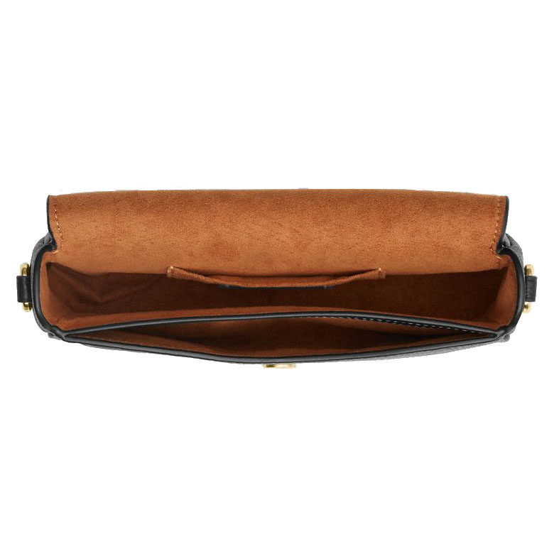 Coach Hailey Flap Bag With Floral Print Black Red # CCF74