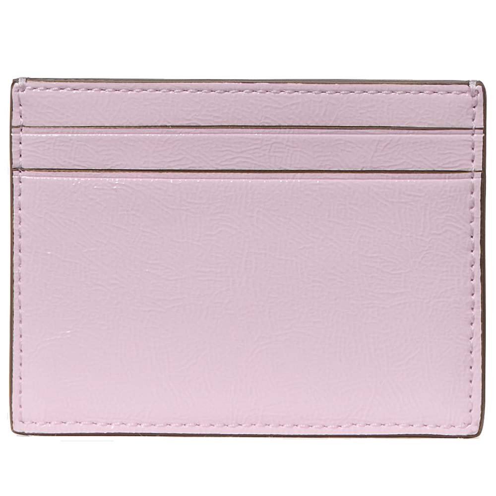 Kate Spade Bridget Crinkle Patent Small Slim Card Holder Lilac Moonlight # KM552