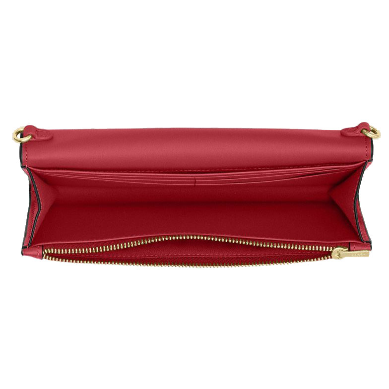 Coach Klare Wallet With Chain True Red # CBI22