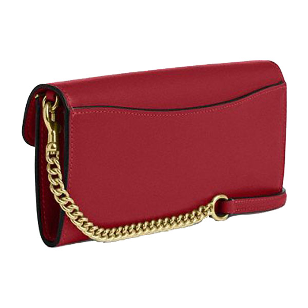 Coach Klare Wallet With Chain True Red # CBI22