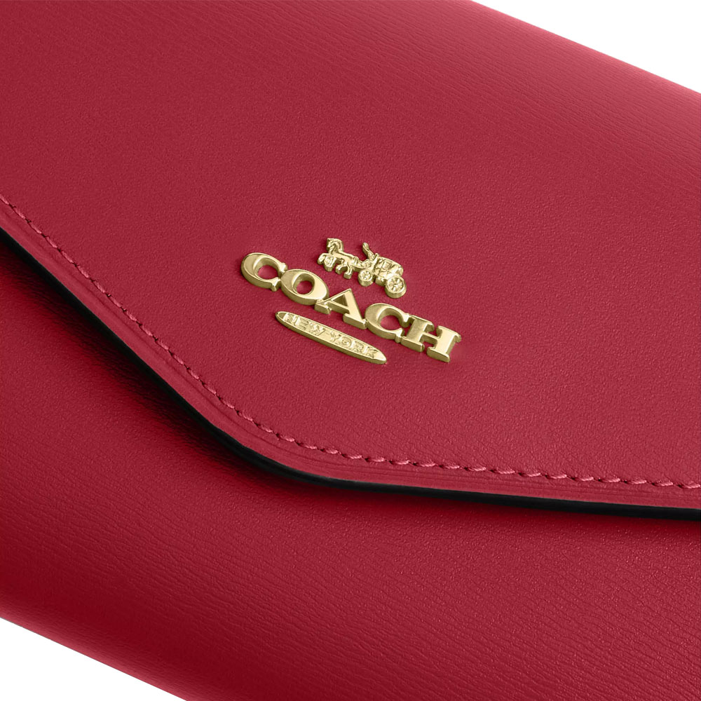 Coach Klare Wallet With Chain True Red # CBI22