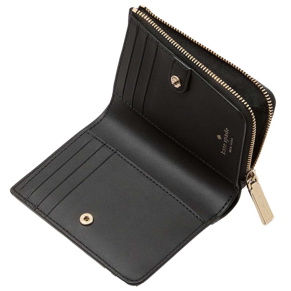 Kate Spade Lena Small L Zip Wallet Black # KL842