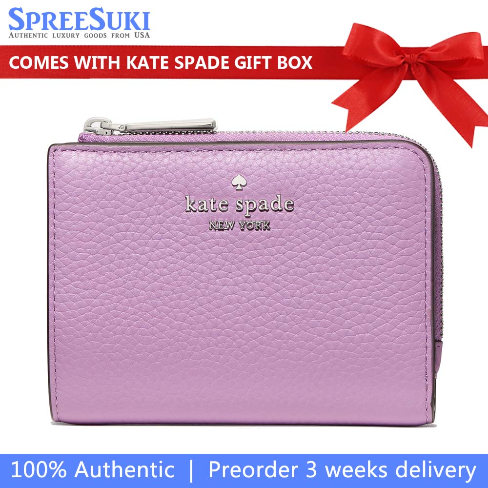 Kate Spade Lena Small L Zip Wallet Wisteria # KL842
