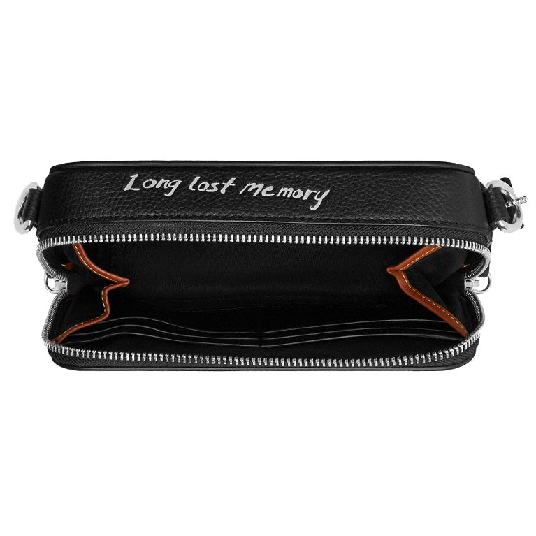 Coach Charter Crossbody Bag 19 With Sketch Print Black # CAM68