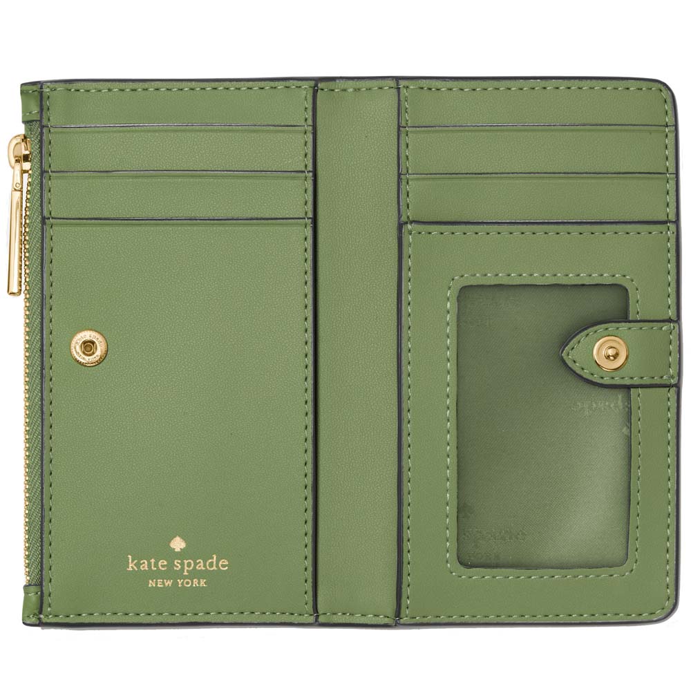 Kate Spade Julia Small Bifold Wallet Cedar Stand # KM513