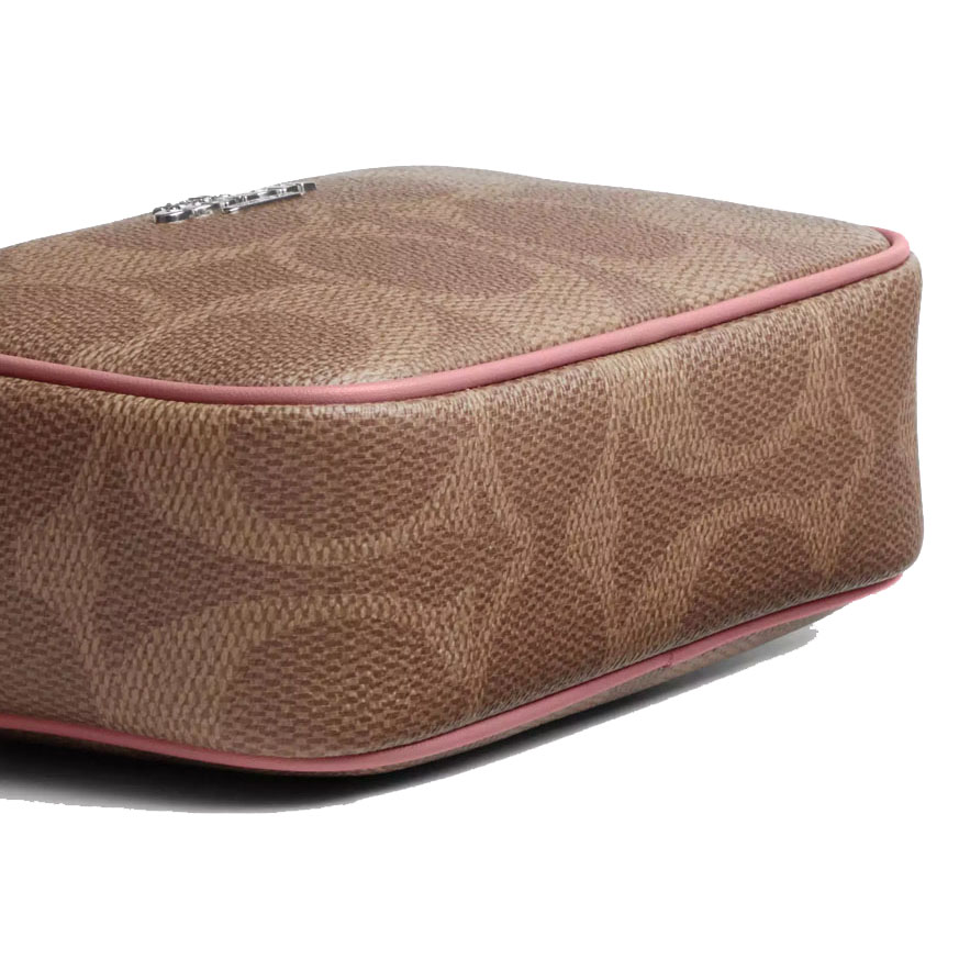 Coach Mini Jamie Camera Bag In Maxi Signature Canvas Silver # CCO12