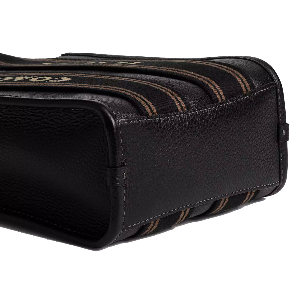 Coach Smith Mini Tote Bag Black Multi # CCF80