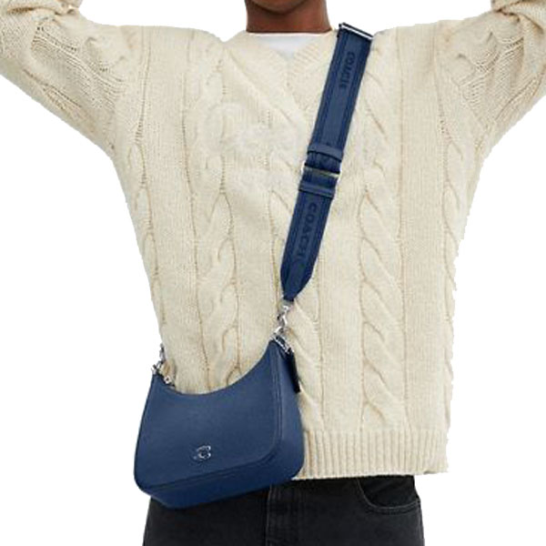 Coach Hobo Crossbody Bag Deep Blue # CJ842