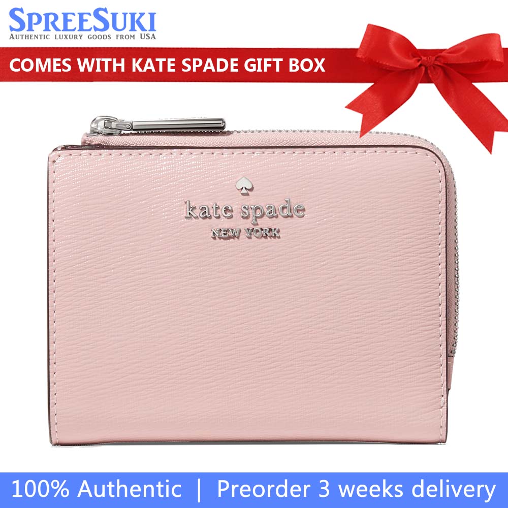 Kate Spade Madison Small L-Zip Wallet Tutu Pink # KN226