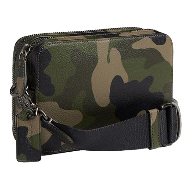 Coach Charter Crossbody Bag 19 With Camo Print And Coach Graphic Camo # CZ007
