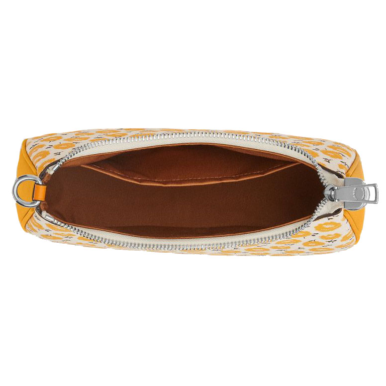 Coach Teri Shoulder Bag With Floral Print Silver Chalk Buttercup Multi # CBI49