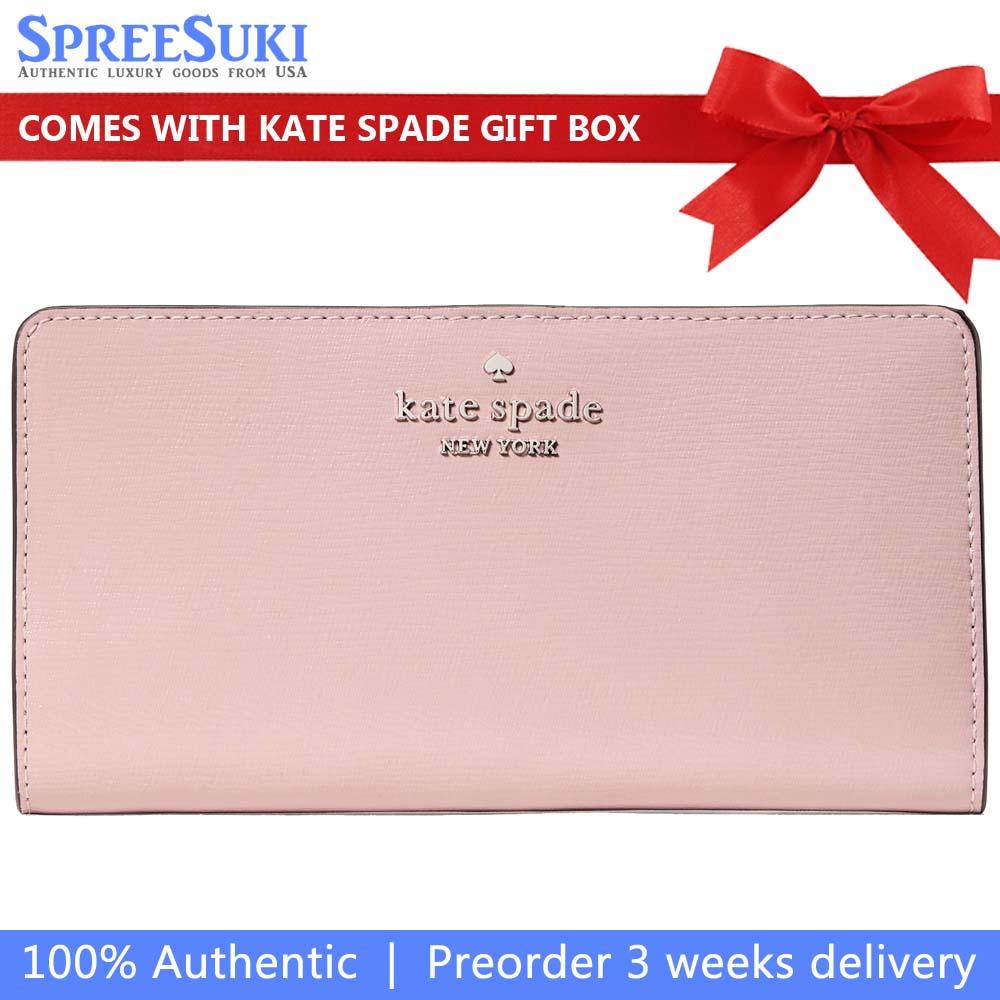 Kate Spade Madison Large Slim Bifold Wallet Tutu Pink # KN228