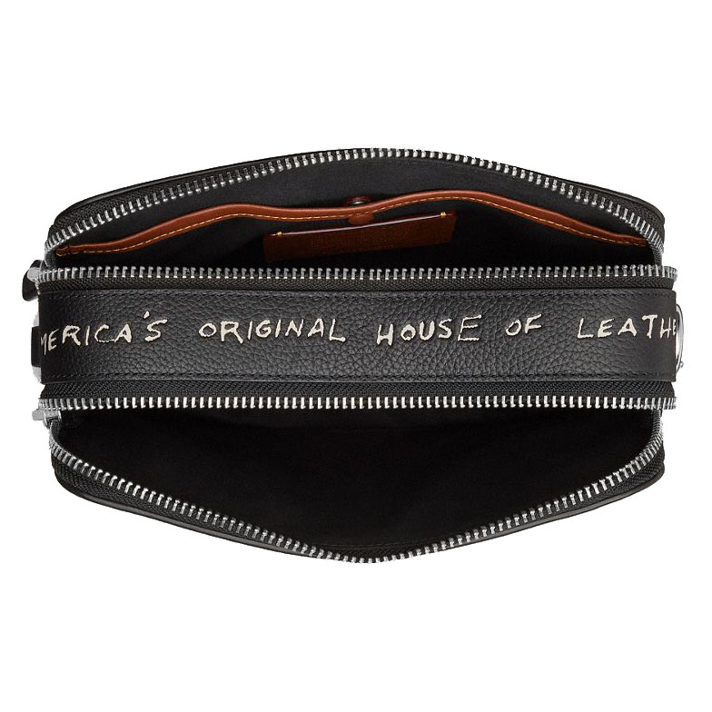 Coach Charter Crossbody Bag 24 With Sketch Print Black # CAK20