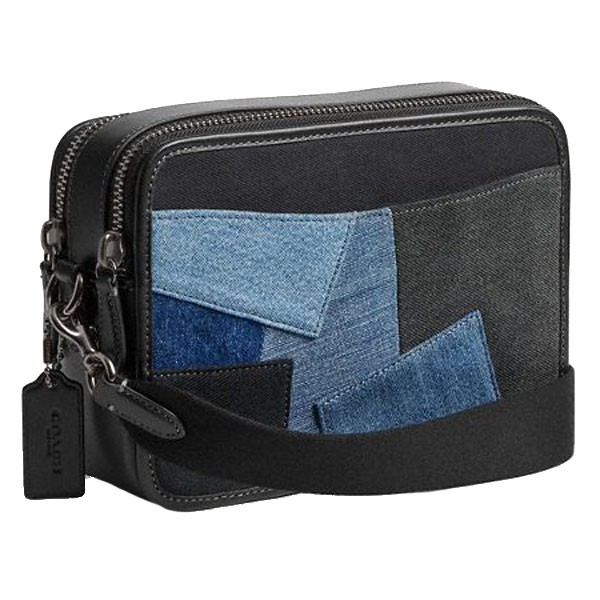 Coach Charter Crossbody Bag 24 With Patchwork Denim Multi # CAJ95