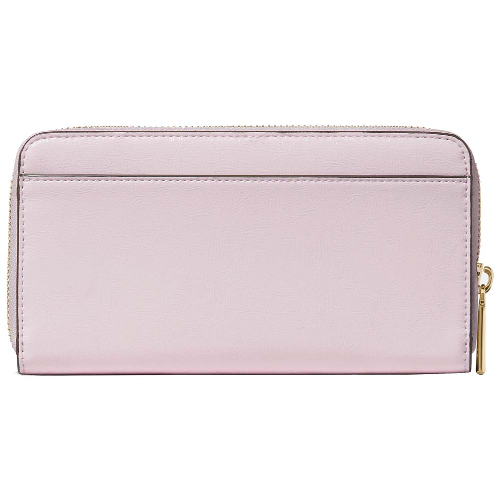 Kate Spade Bridget Crinkle Patent Large Continental Wallet Lilac Moonlight # KM549