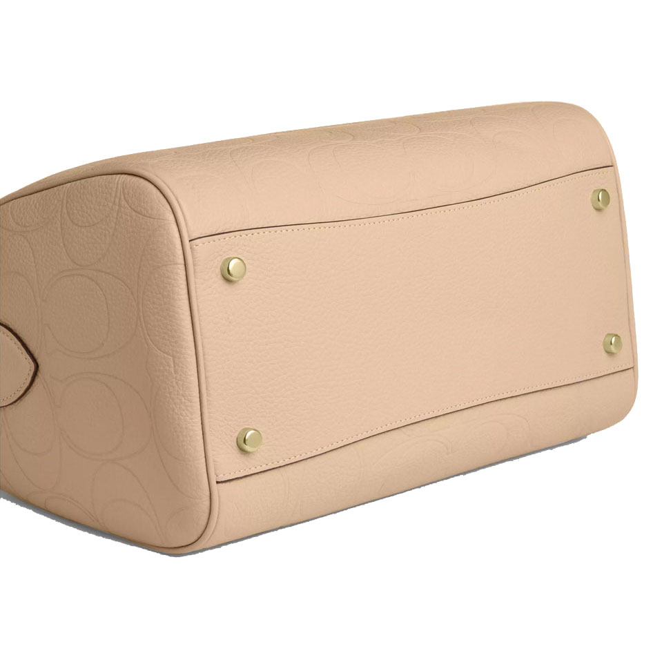 Coach Rowan Large Satchel Bag In Signature Leather Oat # CCD53