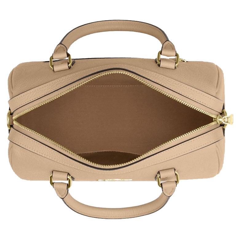 Coach Rowan Satchel Bag In Signature Leather Oat # CCD50