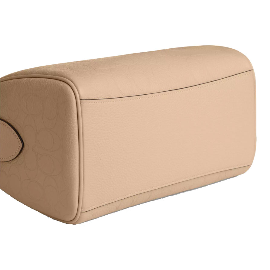 Coach Rowan Satchel Bag In Signature Leather Oat # CCD50