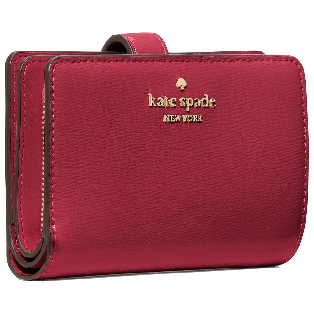 Kate Spade Madison Medium Bifold Wallet Red Jam # KN227