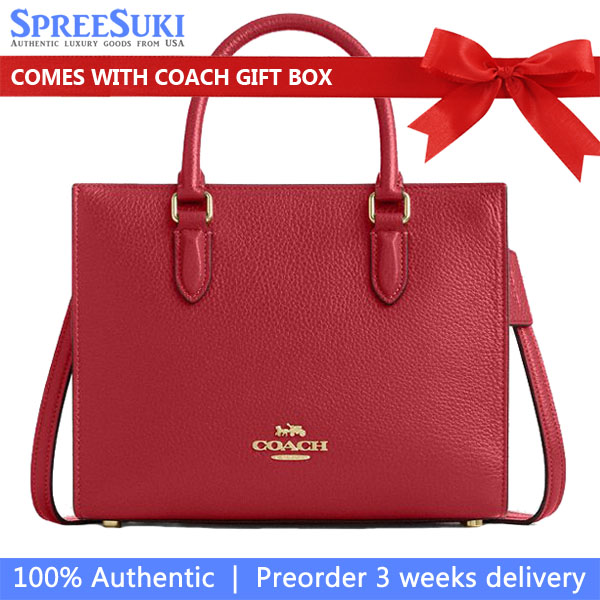 Coach Maggie Small Tote Bag True Red # CY668