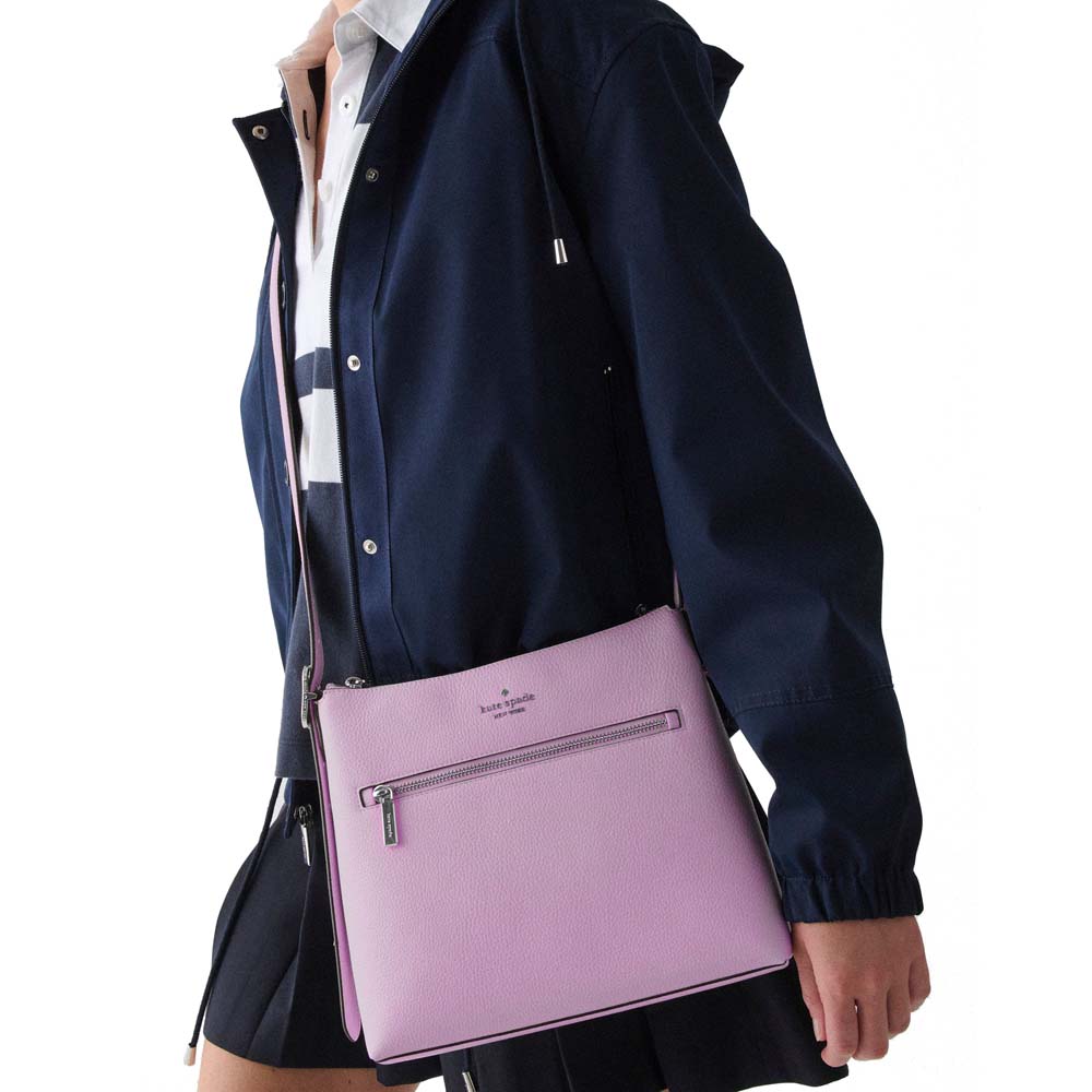 Kate Spade 454 Large Swingpack Buckle Crossbody Wisteria # KM715