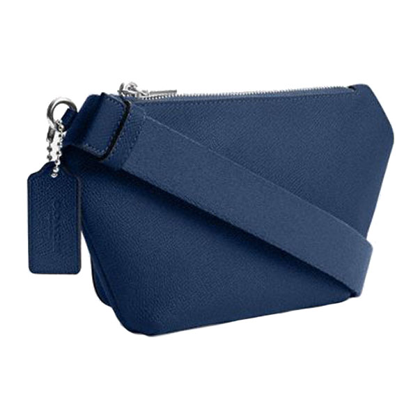 Coach Belt Bag With Signature Canvas Interior Detail Deep Blue # CM334