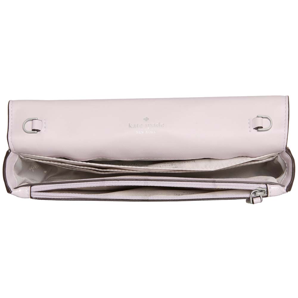 Kate Spade Bridget Crinkle Patent Mini Crossbody Lilac Moonlight # KM563