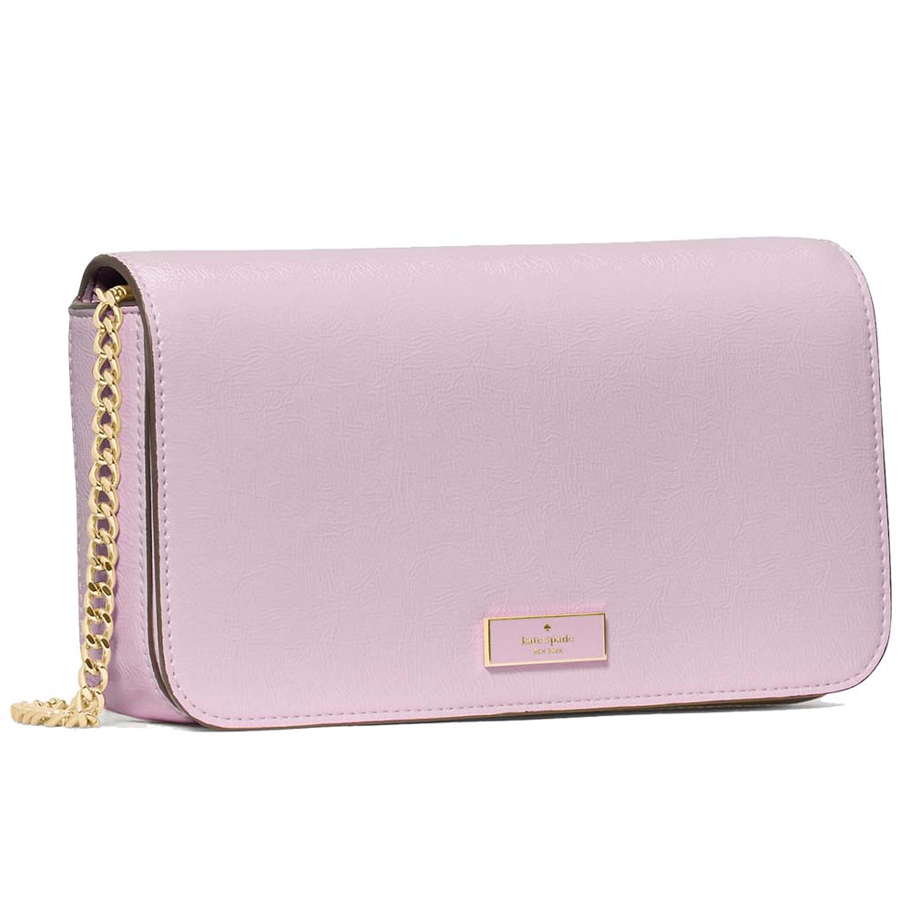 Kate Spade Bridget Crinkle Patent Mini Crossbody Lilac Moonlight # KM563