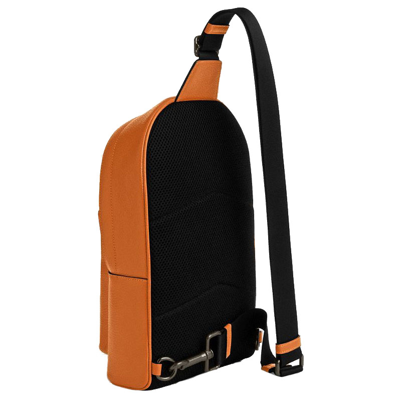 Coach West Pack With Varsity Motif Toffee Black # CAJ60