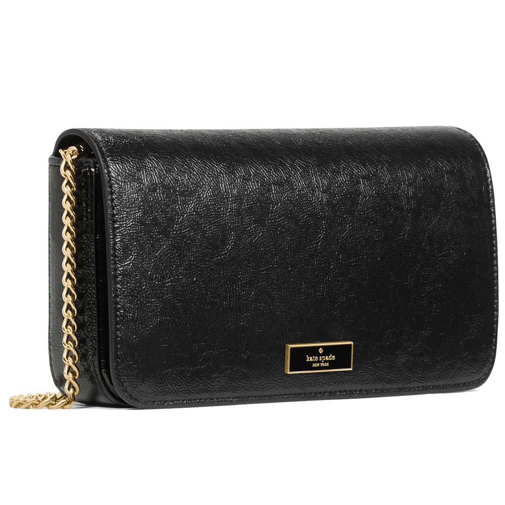 Kate Spade Bridget Crinkle Patent Mini Crossbody Black # KM563