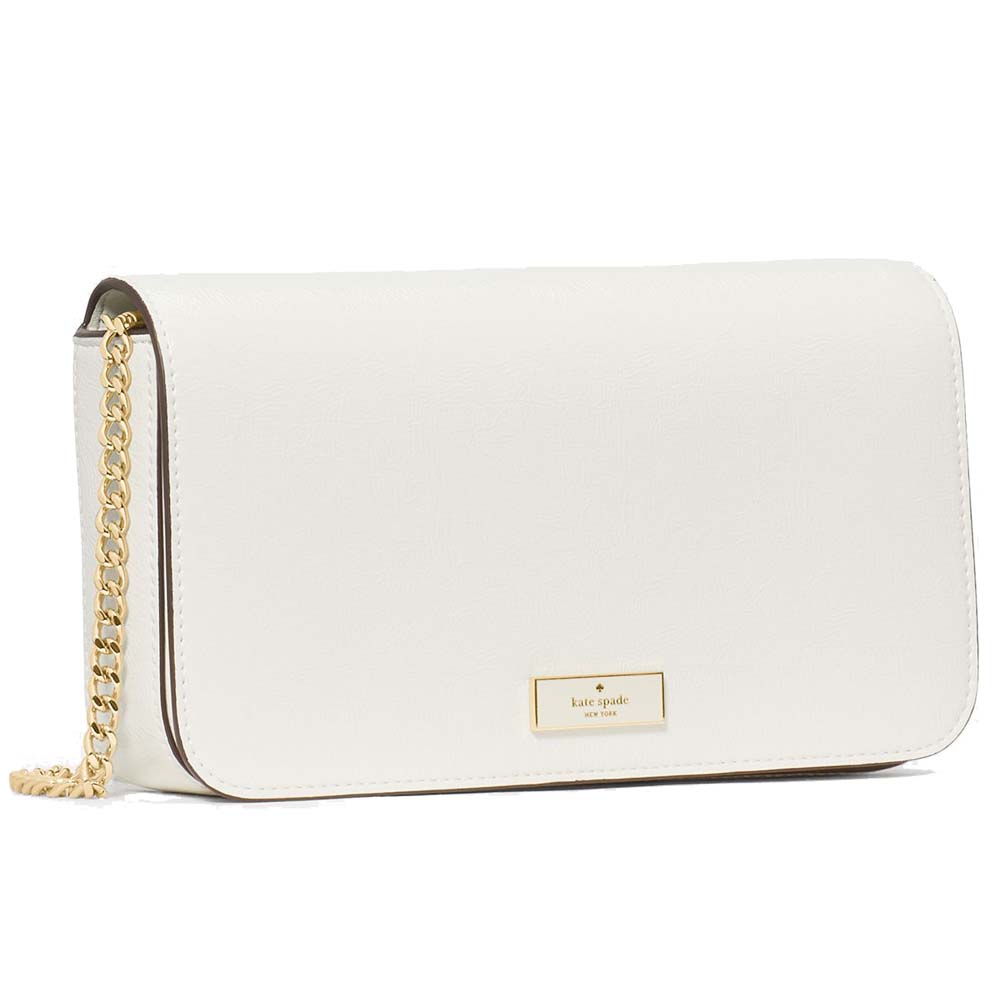 Kate Spade Bridget Crinkle Patent Mini Crossbody Meringue # KM563