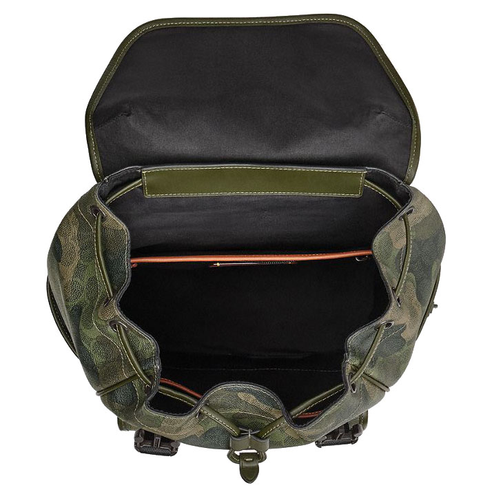 Coach League Flap Backpack In Signature Camo Print Signature Camo # CAF98