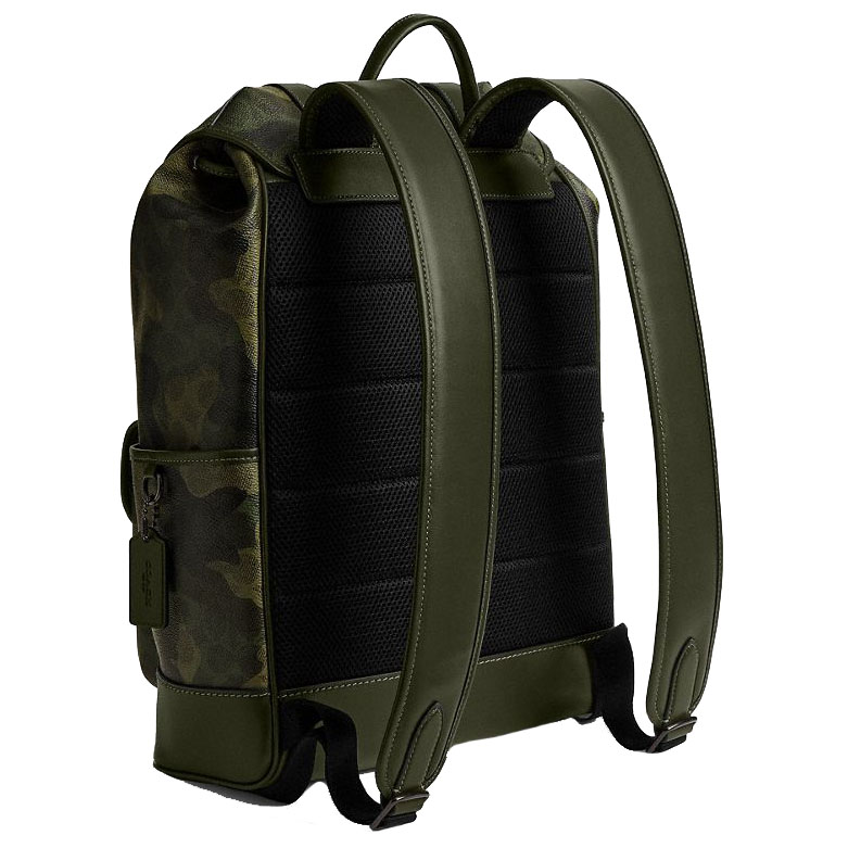 Coach League Flap Backpack In Signature Camo Print Signature Camo # CAF98