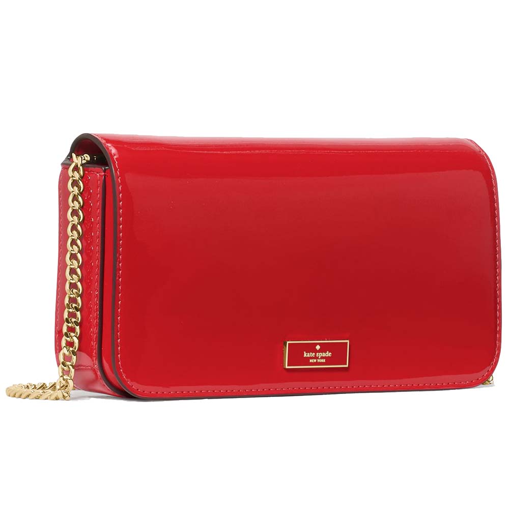 Kate Spade Bridget Patent Mini Crossbody Ks Bright Red # KN250